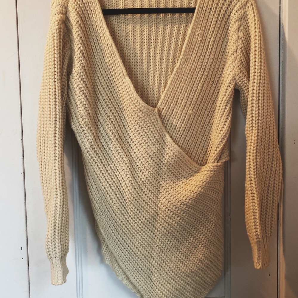 Deep V Sweater